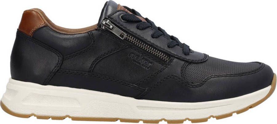 Rieker Sneakers met gepolsterde schaprand vrijetijdsschoen lage schoen veterschoen