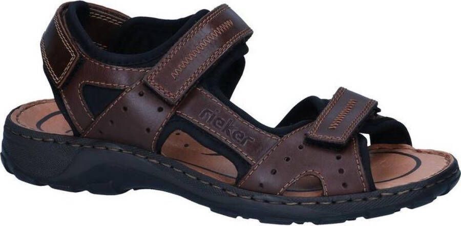 Rieker -Heren bruin donker sandalen