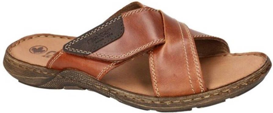 Rieker -Heren cogna caramel pantoffels & slippers