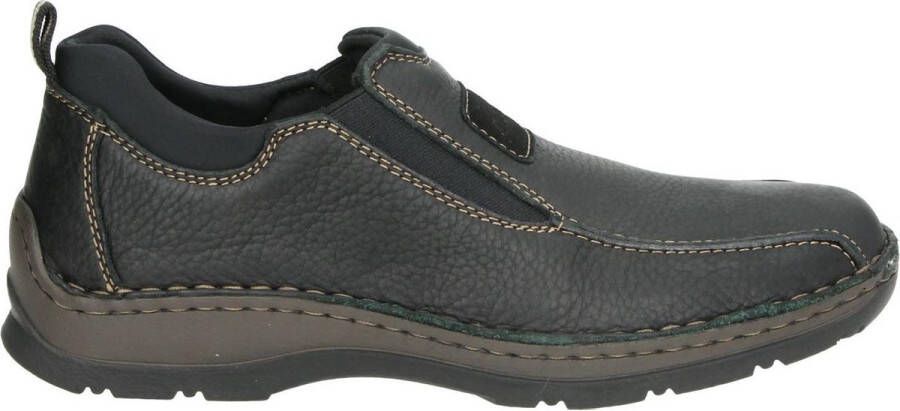 Rieker heren lage schoenen zakelijke schoenen leren schoenen 14362-00 grijs extra breed