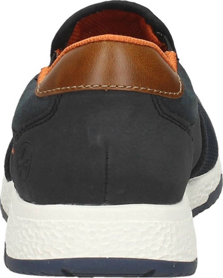 Rieker Slip-on sneakers Casual slipper vrijetijdsschoen instapschoen met contrastnaad