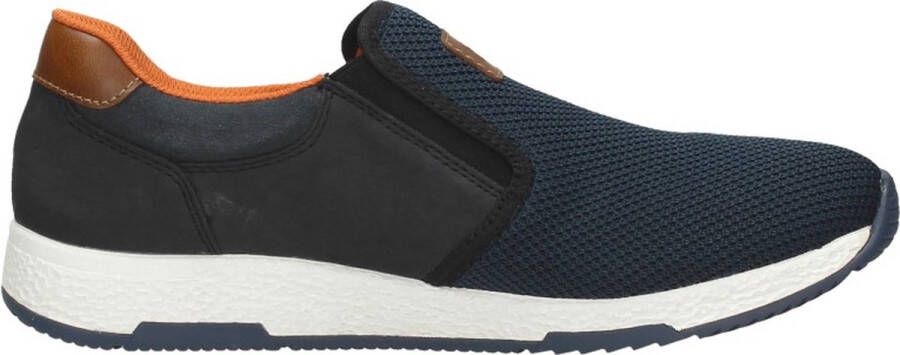 Rieker Slip-on sneakers Casual slipper vrijetijdsschoen instapschoen met contrastnaad