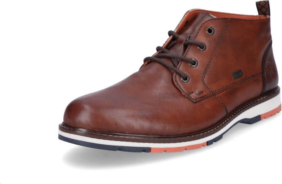 Rieker heren leren veterboot bruin