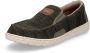 Rieker heren mesh slip-on schoen kaki groen - Thumbnail 1