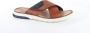 Rieker Stijlvolle en Comfortabele Leren Slippers Brown Heren - Thumbnail 7