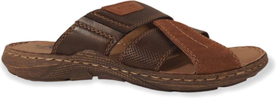 Rieker Kruisband Slippers bruin Synthetisch Heren - Foto 4