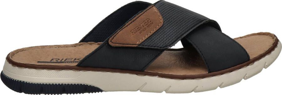 Rieker Slippers zomerschoen slippers klittenbandschoen met klittenbandjes