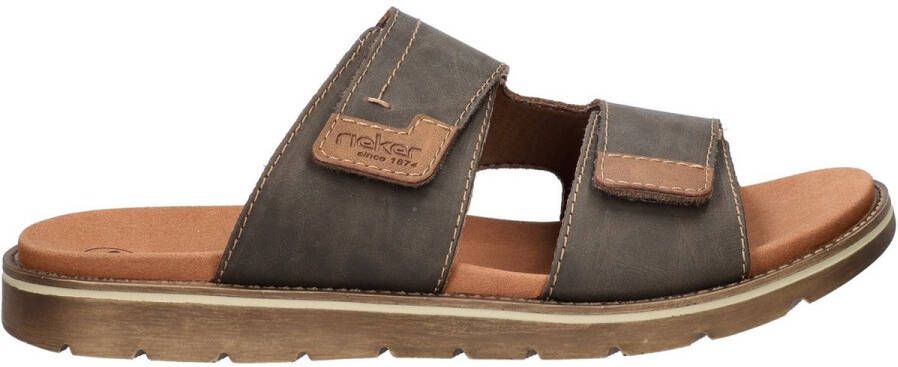 Rieker Verstelbare herenslipper met zacht voetbed Brown Heren