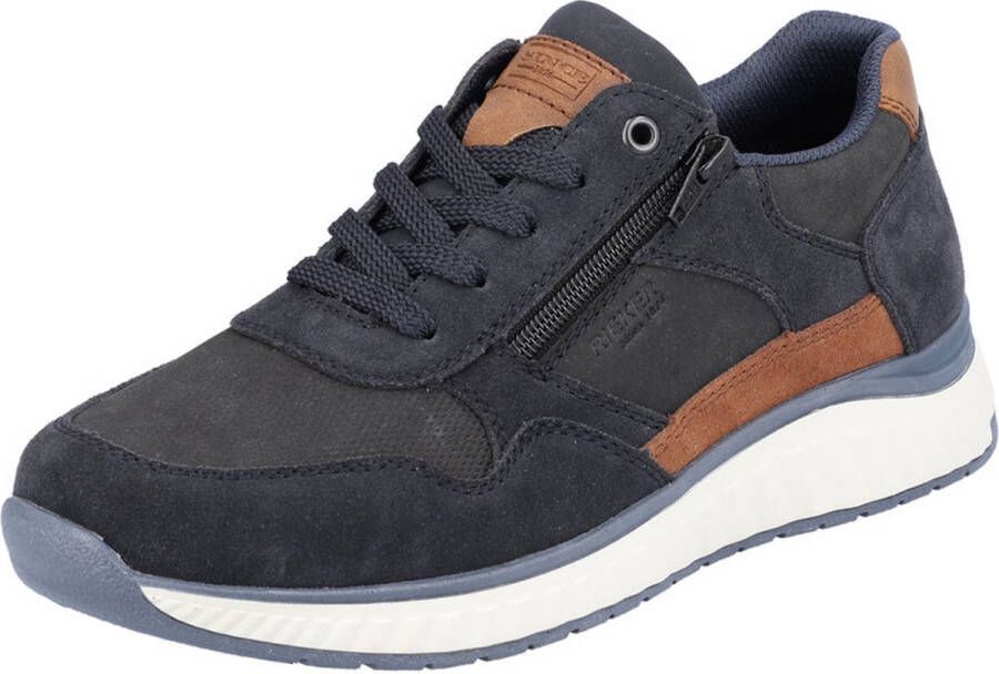 Rieker Zwarte synthetische sliders met comfortabel voetbed en klittenbandsluiting Black Heren - Foto 13