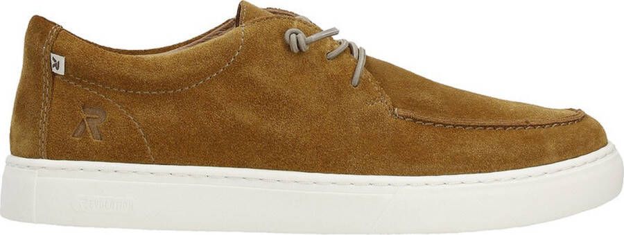 Rieker Veterschoenen geel Suede