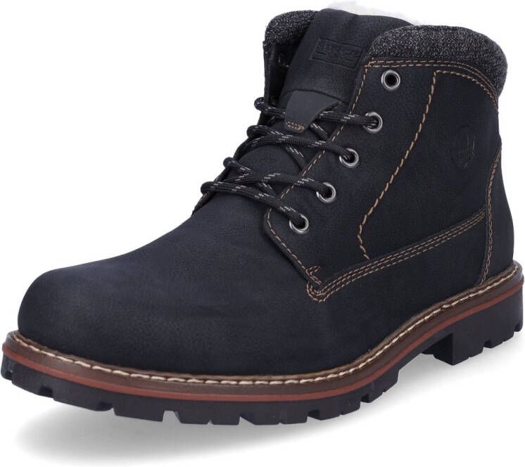 Rieker Winterlaarsjes winterlaarzen enkellaars veterschoenen met verwarmende binnenzool