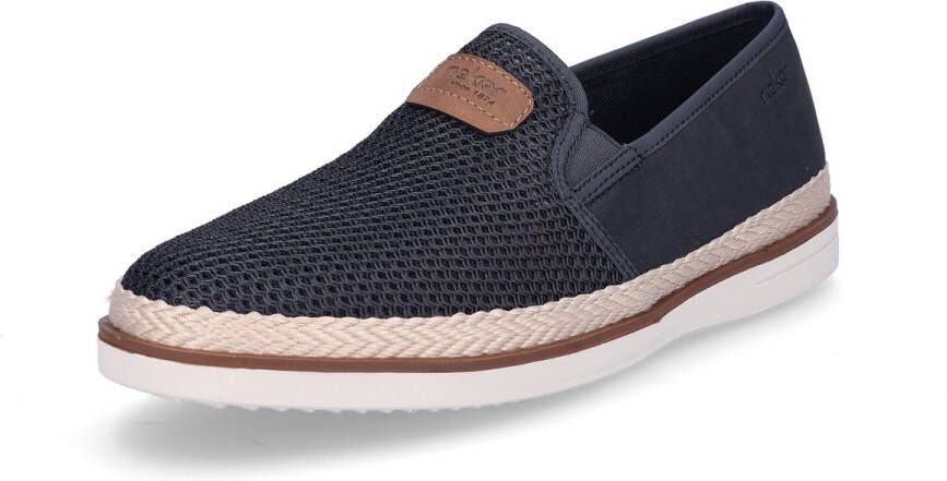 Rieker Blauwe Sneakers voor Mannen Blue Heren