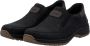 Rieker herenslipschoenen sneakers 03365-00 zwart extra breed - Thumbnail 1