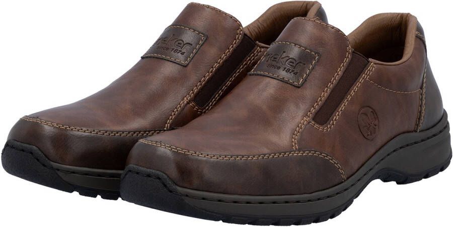 Rieker herenslipschoenen sportschoenen 03354-26 bruin extra breed