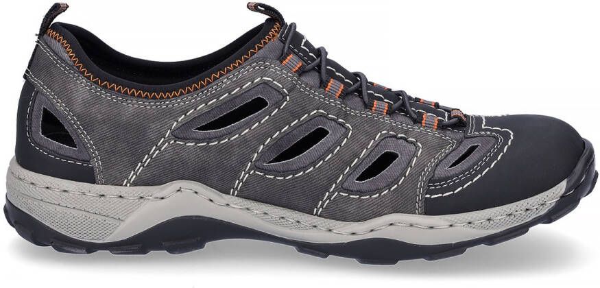 Rieker Instappers Trekking Schoen Sandalen Zomerschoen met praktische Gummitrek