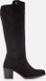 Rieker Zwarte Elastische Kniehoge Laars Klassieke Stijl Black Dames - Thumbnail 1