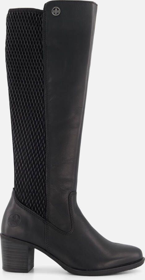 Rieker Zwarte lange Hoge Laarzen met blokhak voor dames Black Dames - Foto 2