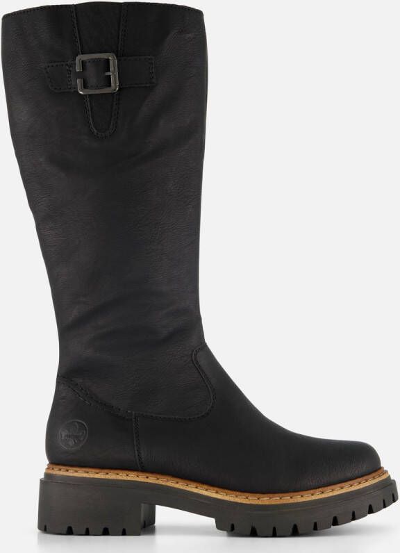 Rieker Hoge laarzen zwart Synthetisch Dames