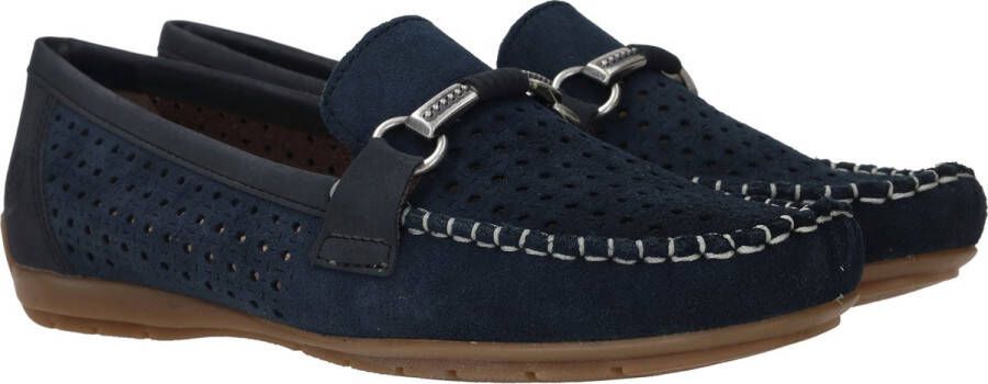 Rieker Blauwe Comfortabele Instappers met Ventilatie Blue Dames