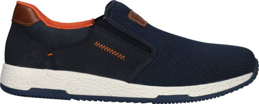 Rieker Slip-on sneakers Casual slipper vrijetijdsschoen instapschoen met contrastnaad