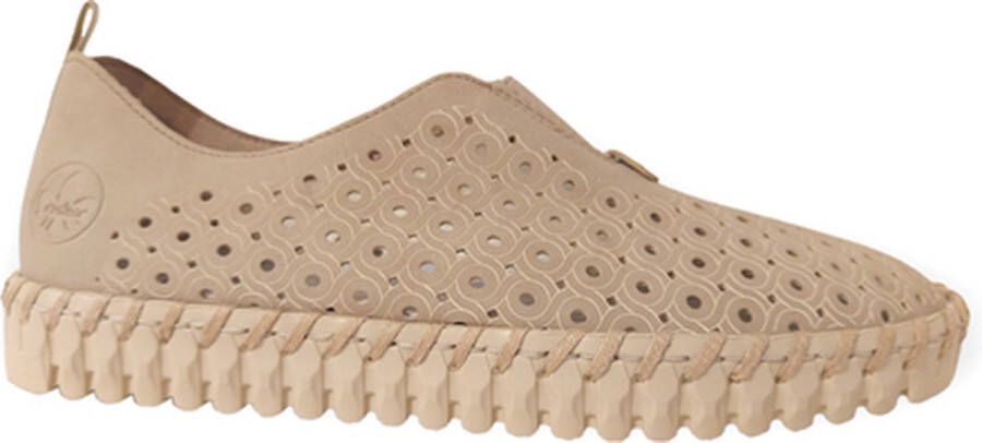 Rieker Comfortabele taupe instappers voor dames Beige Dames