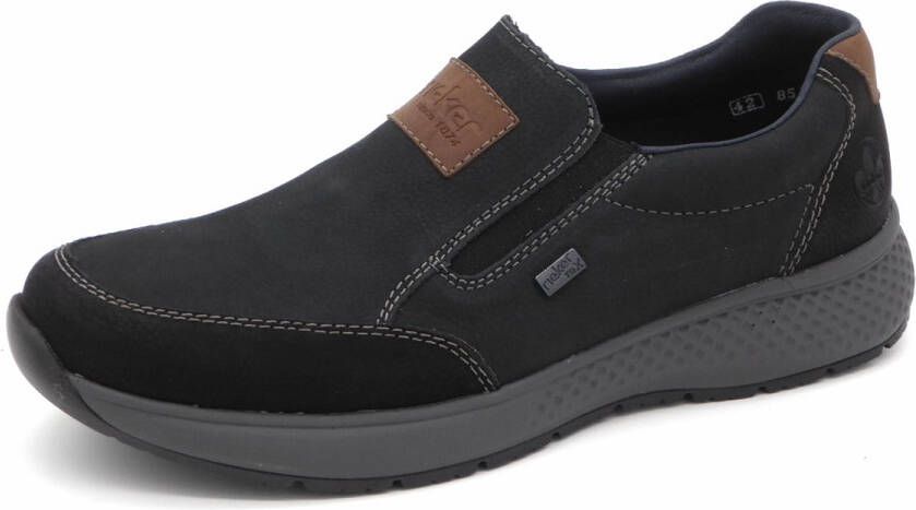 Rieker Instappers blauw Nubuck Heren