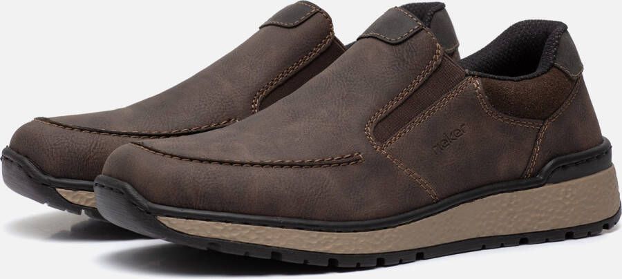 Rieker Heren instapschoenen Sportief donkerbruin - Foto 2
