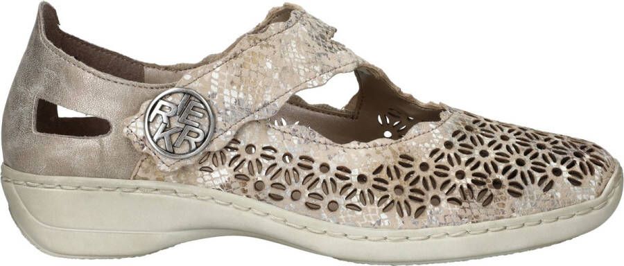 Rieker Instappers Dames Beige