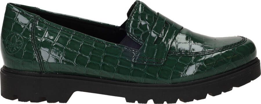 Rieker Groene Animal Print Loafer Instapper Green Dames - Foto 2