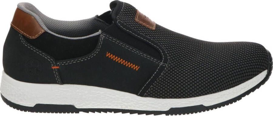 Rieker Slip-on sneakers Casual slipper vrijetijdsschoen instapschoen met contrastnaad