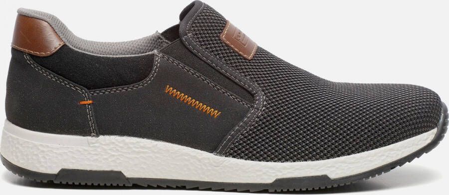 Rieker Slip-on sneakers Casual slipper vrijetijdsschoen instapschoen met contrastnaad