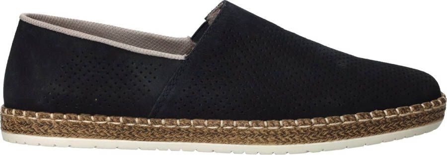 Rieker Instappers instapschoen casual slipper moccasin met perforatie
