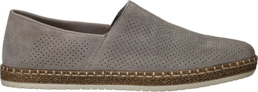 Rieker Instappers instapschoen casual slipper moccasin met perforatie
