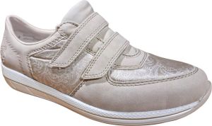 Rieker klittebandschoen beige H leest art. N1168