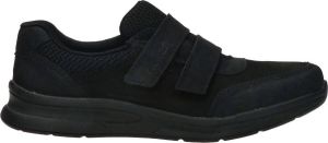 Rieker Comfortabele Herensneaker met Klittenbandsluiting Zwart Heren