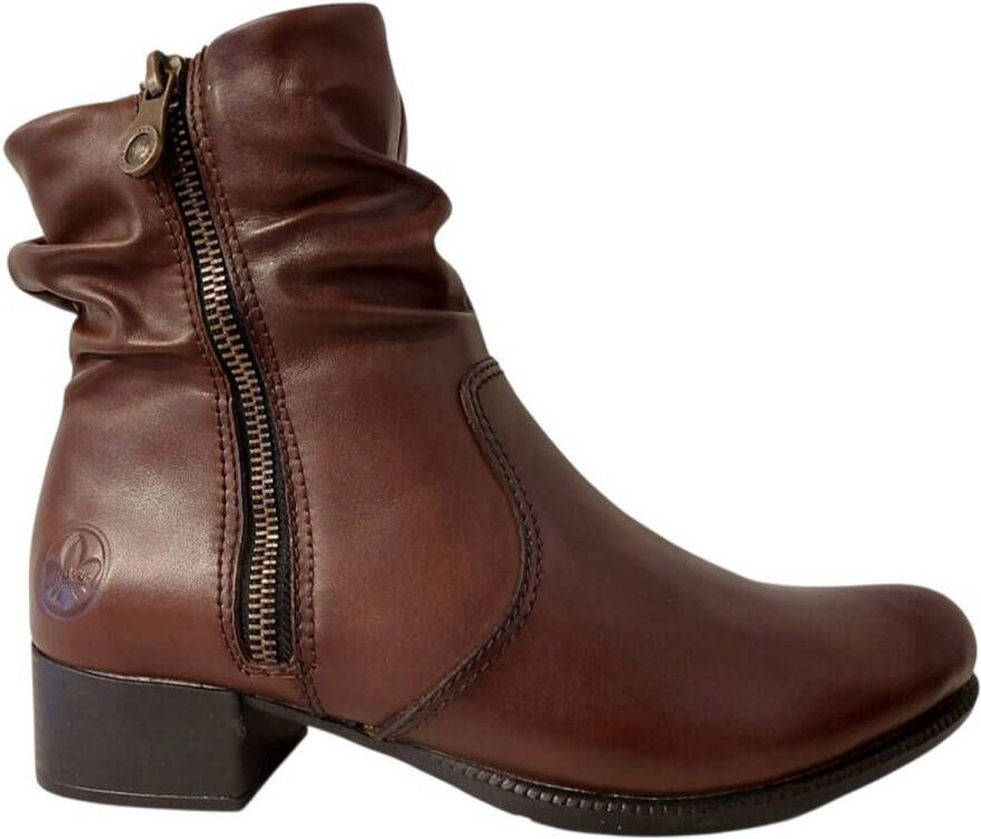 Rieker Korte Laars 78656-27 Bruin Warm Gevoerd