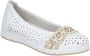 Rieker ballerina schoenen voor dames L3062-80 Wit - Thumbnail 5