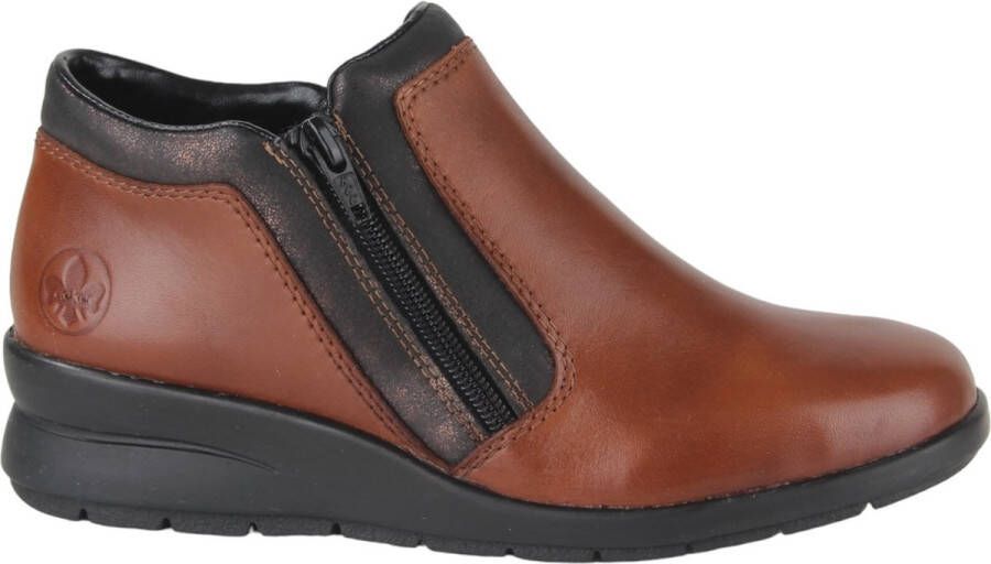 Rieker L4883-24 dames enkellaarzen sportief bruin - Foto 2