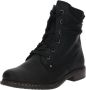 Rieker Hoge veterschoenen enkellaars blokhak met subtiele vetersluiting - Thumbnail 1