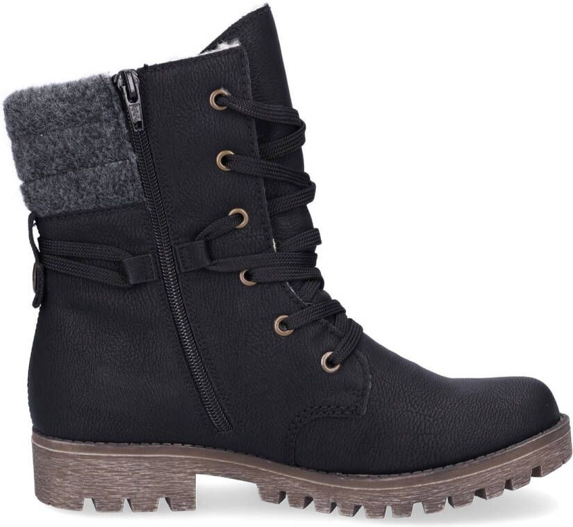 Rieker Winterlaarzen outdoor laarzen winterankle boots profielzool met tex-membraan