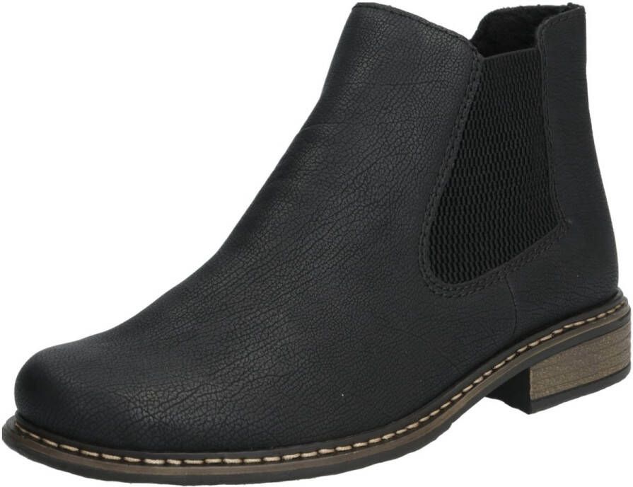 Rieker Chelsea-boots enkellaarsjes boots blokhak in klassieke uitstraling
