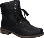 Rieker Hoge veterschoenen winterboots blokhak enkellaarsjes met subtiele studs - Thumbnail 1