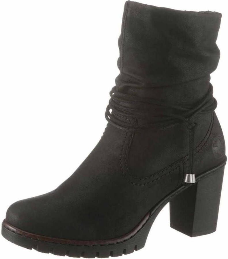 Rieker Winterlaarsjes boots trechterhak warme voering met geraffineerde schacht