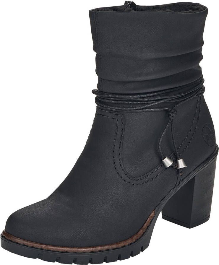 Rieker Winterlaarsjes boots trechterhak warme voering met geraffineerde schacht