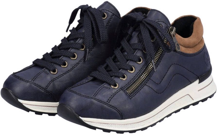 Rieker Sneakers met zachte schacht vrijetijdsschoen lage schoen veterschoen
