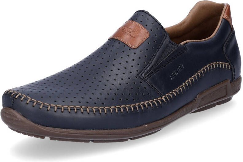 Rieker leren herenschoenen blauw