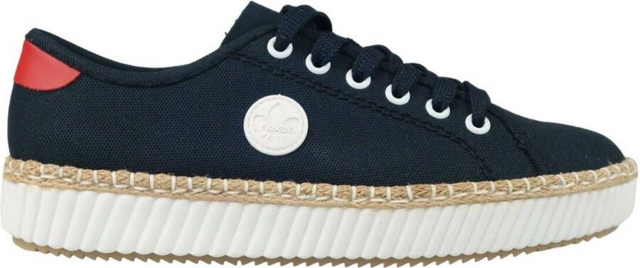 Rieker Sneakers met uitneembare binnenzool vrijetijdsschoen lage schoen veterschoen