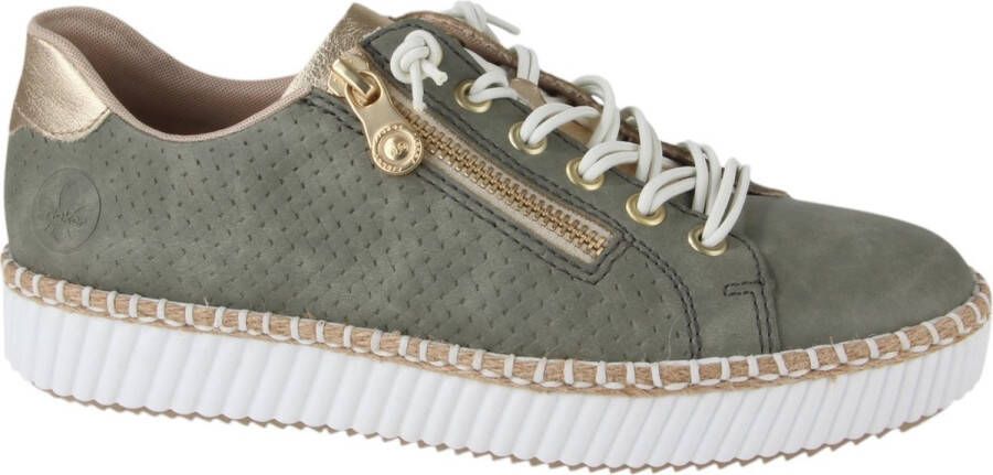 Rieker Veterschoenen Laag Veterschoenen Laag Groen