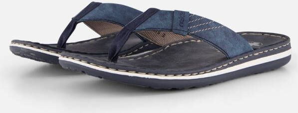 Rieker Morelia Slippers blauw Imitatieleer