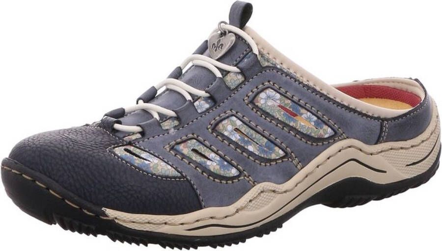 Rieker Clogs sleehak zomerschoen pantoffels met slip-on
